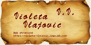 Violeta Vlajović vizit kartica